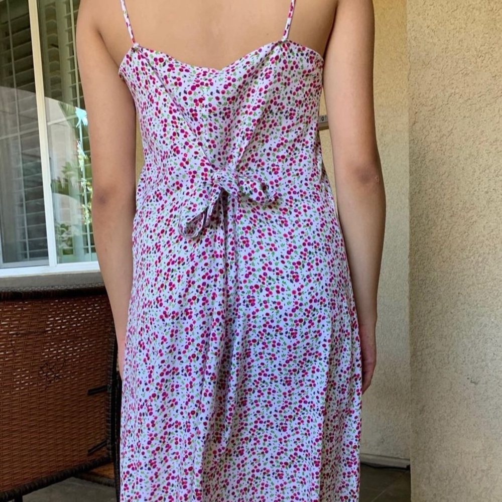 Long floral maxi dress